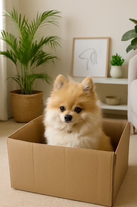 Pomeranian dog Spitz  .loulou de poméranie chiot