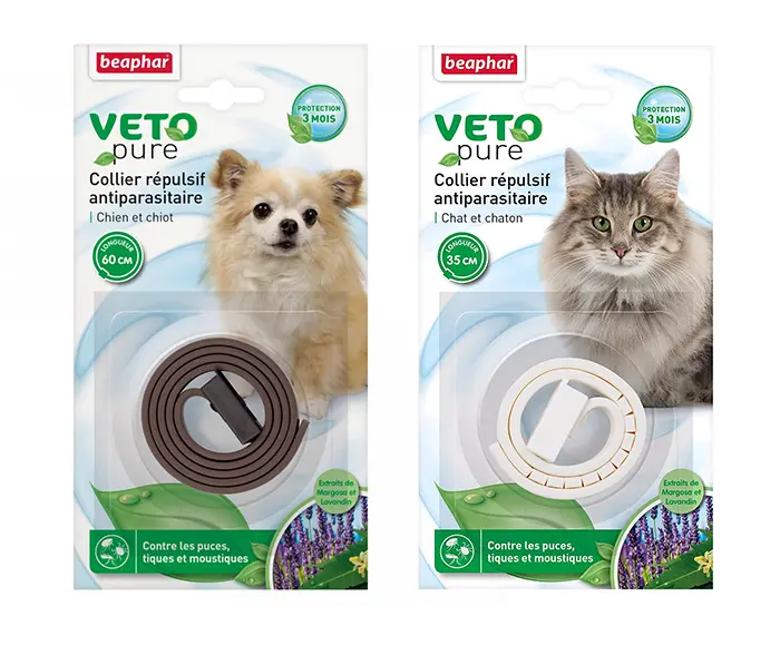 Collier anti puce pour chat et chien Beaphar